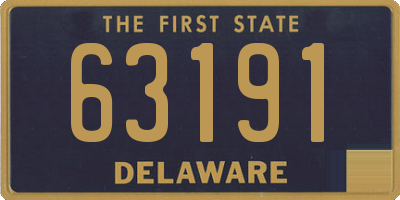 DE license plate 63191