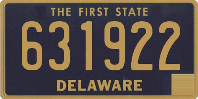 DE license plate 631922