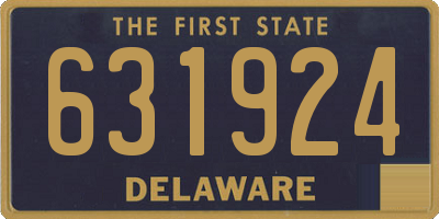 DE license plate 631924