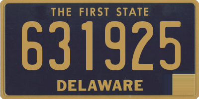 DE license plate 631925