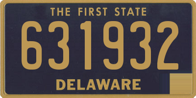 DE license plate 631932