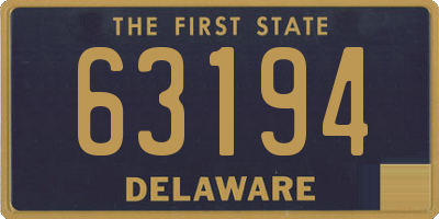 DE license plate 63194