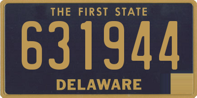 DE license plate 631944