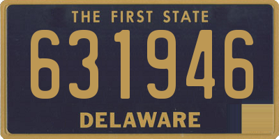 DE license plate 631946