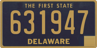 DE license plate 631947