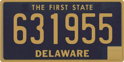 DE license plate 631955