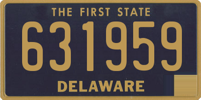 DE license plate 631959