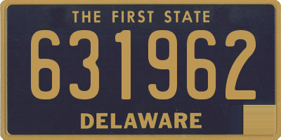 DE license plate 631962