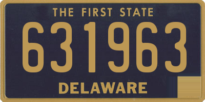 DE license plate 631963