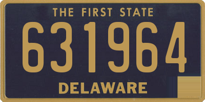 DE license plate 631964
