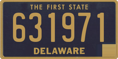 DE license plate 631971