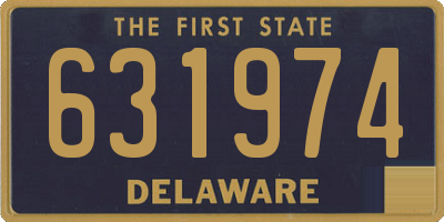 DE license plate 631974