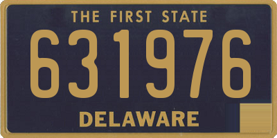 DE license plate 631976