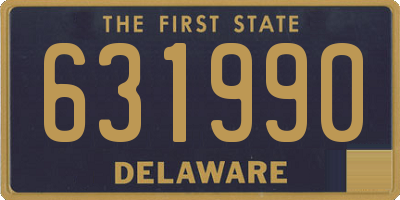 DE license plate 631990
