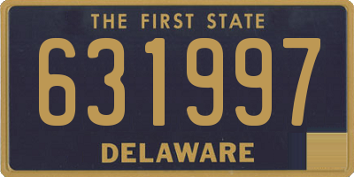 DE license plate 631997