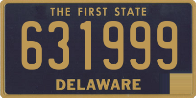 DE license plate 631999