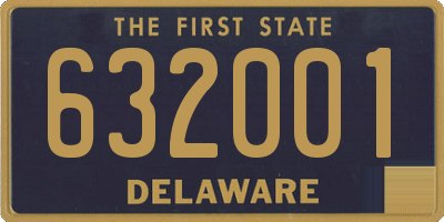 DE license plate 632001
