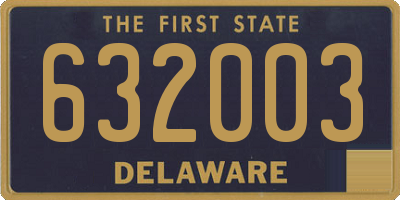 DE license plate 632003