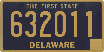 DE license plate 632011
