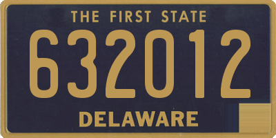 DE license plate 632012