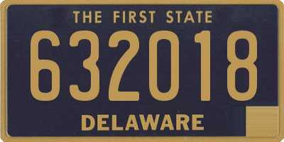 DE license plate 632018