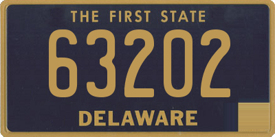 DE license plate 63202