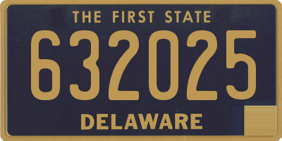 DE license plate 632025