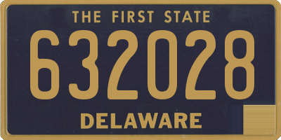 DE license plate 632028