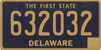 DE license plate 632032