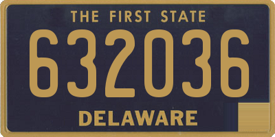DE license plate 632036