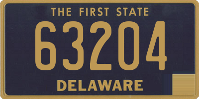 DE license plate 63204