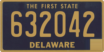 DE license plate 632042