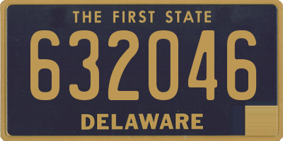 DE license plate 632046