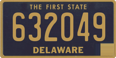 DE license plate 632049