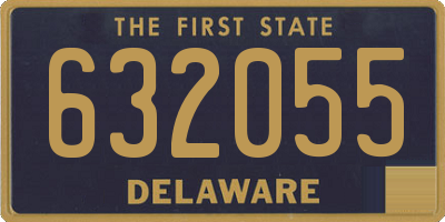 DE license plate 632055