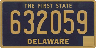 DE license plate 632059