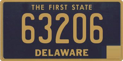 DE license plate 63206