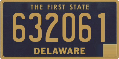 DE license plate 632061