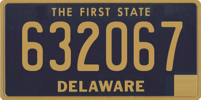 DE license plate 632067