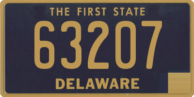 DE license plate 63207