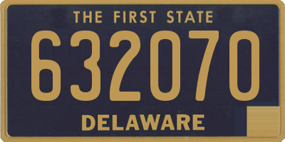 DE license plate 632070