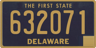 DE license plate 632071