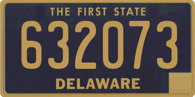 DE license plate 632073