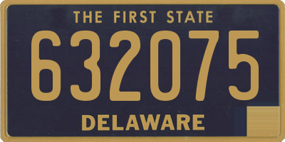 DE license plate 632075