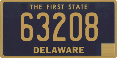 DE license plate 63208