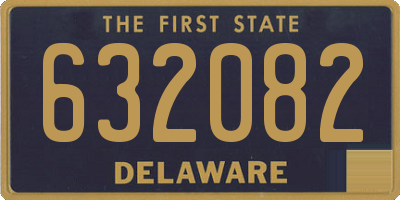 DE license plate 632082