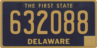 DE license plate 632088