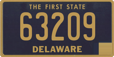 DE license plate 63209