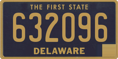 DE license plate 632096