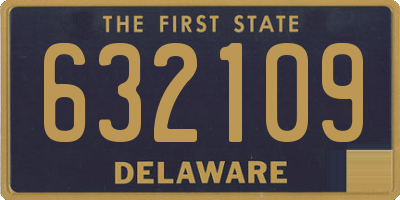 DE license plate 632109